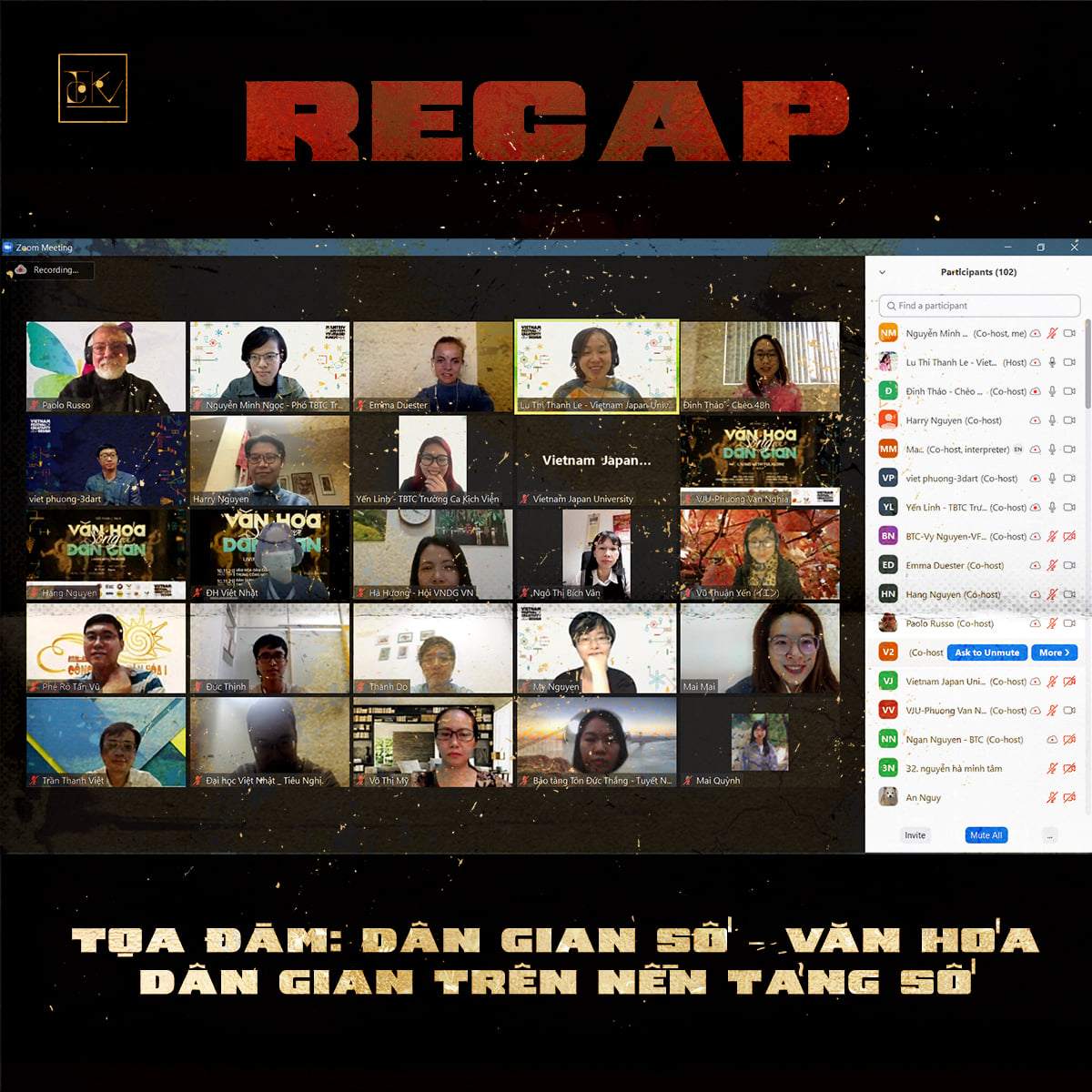 Recap toạ đàm “Sống với văn hoá dân gian”